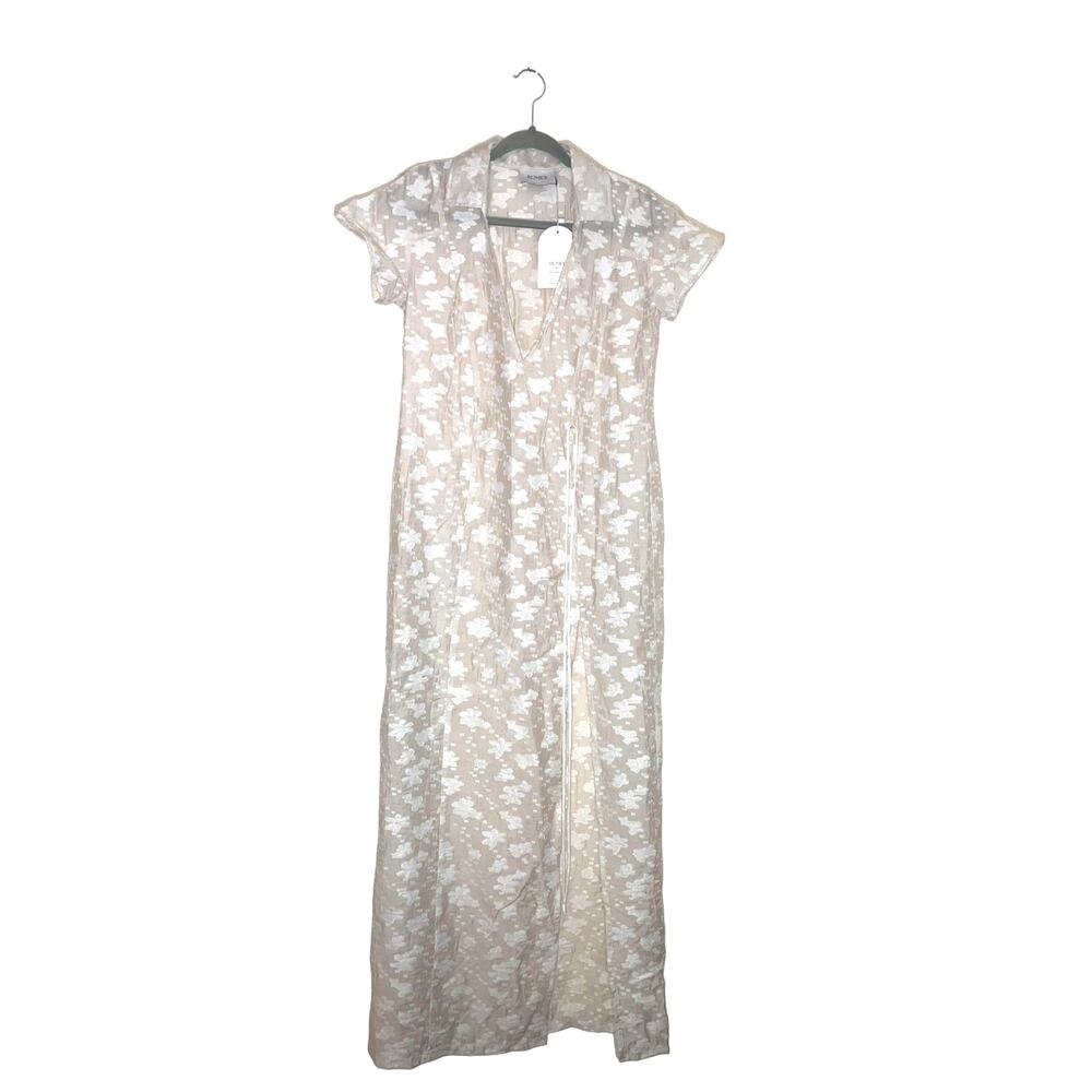 Rumer The Label Semi Sheer Billie Shirt Maxi Dress Cover Up size S NWT - Picture 5 of 12